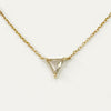 Necklace - Rose Cut Diamond Solitaire Necklace 14K