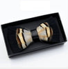 Bow Tie -  Wild Brown Feather Bow Tie W/Lapel Pin Set
