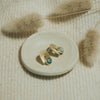 Earrings - Brass Bali Studs with Turquoise