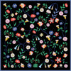 Scarf - Blooming Night Double Sided Silk Scarf