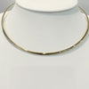 Necklace - Choker Round Gold Plated Collar Choker