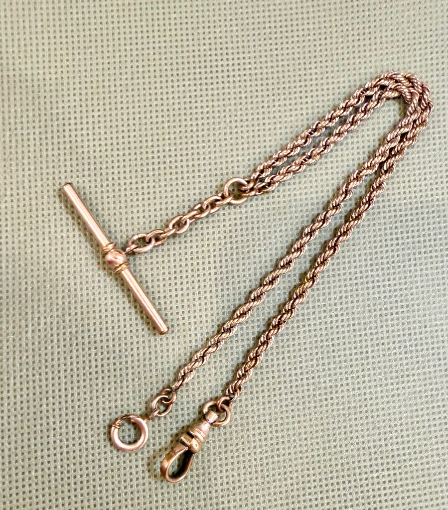 Estate Collection - Watch Chain w/Gold Bar