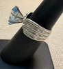 Estate Collection - Vintage Sterling and Blue Topaz Ring