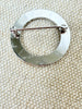 Estate Collection Brooch - Sterling Circle Guilloche Floral Pin