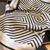 Scarf - Minimalist Striped Silk Scarf