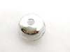 Estate Collection - Sterling and Glass Round Cotton Dispenser Dresser Jar