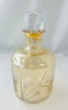 Estate Collectyion - Vintage Crystal Etched Gold Trim Decanter With Lowball Tumblers