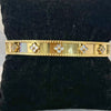 Bracelet - Gold Mother of Pearl Clover Bangle