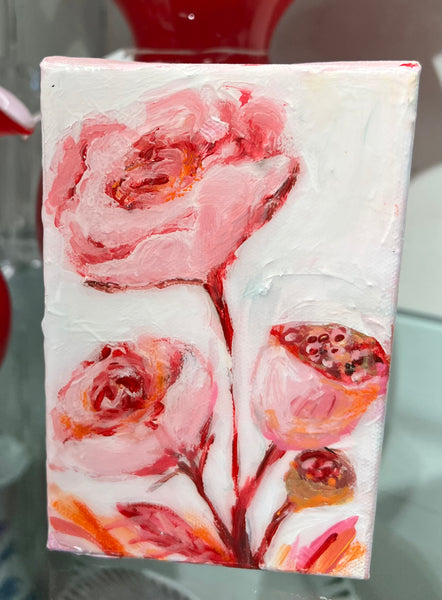 Pink Flower by Katie Sneed Art