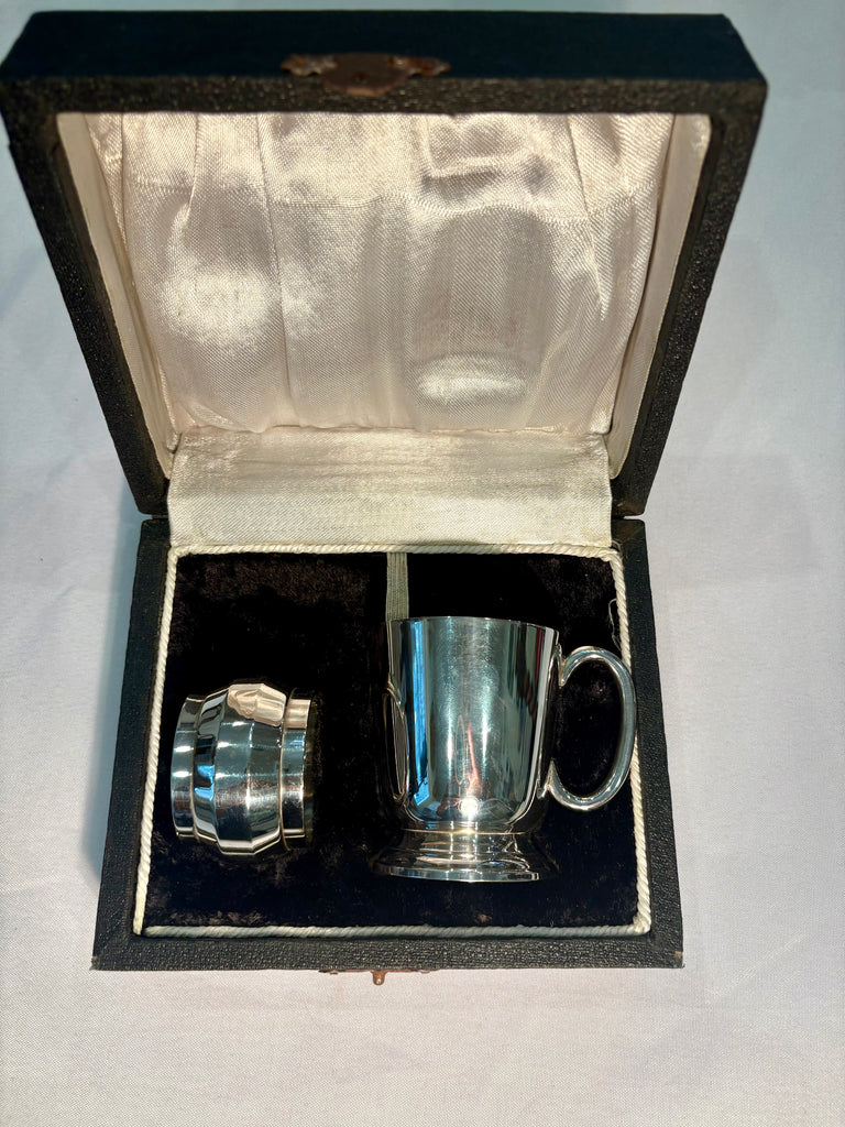 Estate Collection - Vintage Baby Mug and Napkin Ring