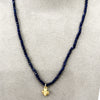 Necklace - Lapis Small Stone w/Gold Filled Charm