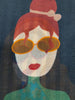 Scarf - GIRLS WITH GLASSES in GREEN MULTI