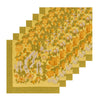 Napkins - Jardin Mustard & Grey - Set of 6