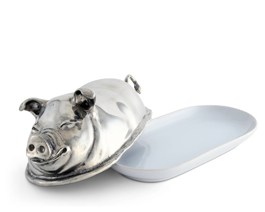 Vagabond House - Happy Pig Butter Dish