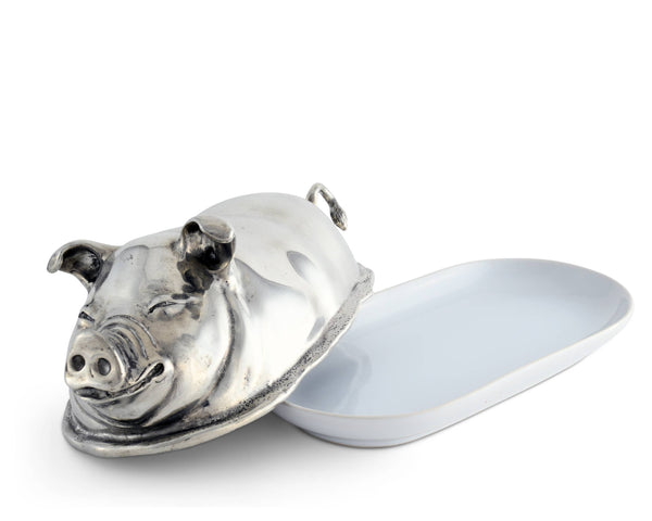 Vagabond House - Happy Pig Butter Dish