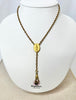 Estate Collection - Gold Watch Chain W/Blessed Mother Charm