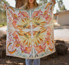 Scarves - Large Lucky Wildflowers Silk Scarf 35x35