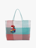 Allie XL Woven Tote w/ Pom-Poms - 3 Colorways