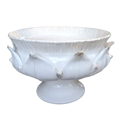 Arte Italica - Scavo Harvest Pedestal Bowl in Antique White