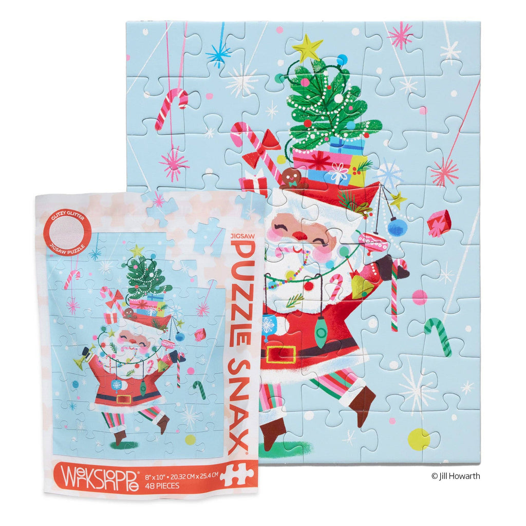 Puzzle - Fancy Pants Santa 48 Piece Christmas Puzzle Snax