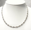Necklace - Sterling Chain w/ Square Crystal Quartz
