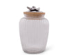 Canister - Olive Glass Canisters - Three Sizes