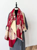 Wrap - Red / Cream Dragonfly Reversible Wrap