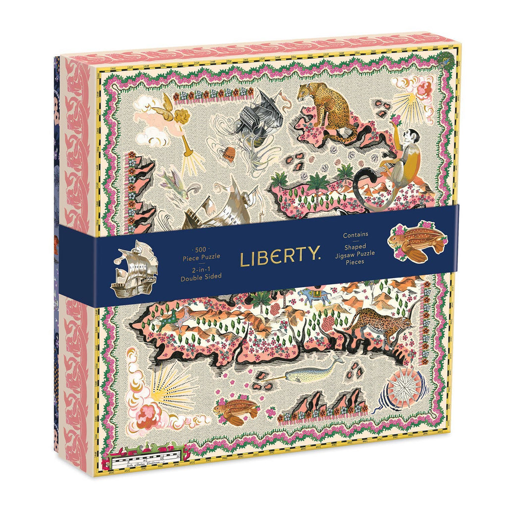 Puzzle - Liberty Maxine 500 Piece 2-Sided Puzzle With Shaped Pieces