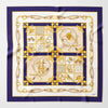 Scarf - Vittoria - Hand Rolled Silk Foulard - Blue