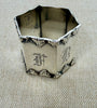 Eatate Collection - Sterling Napkin Ring Hexagonal