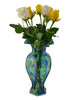Vase - Tall Glass Vase in Blue and Green