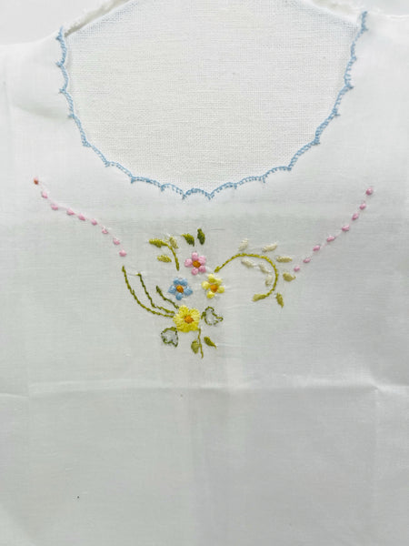 Estate Collection - Vintage Baby Embroidered Diaper Shirt