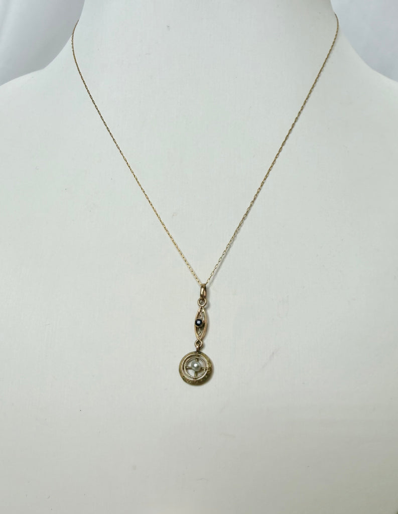 Estate Collection - Necklace with Drop Pendant