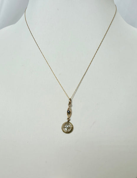 Estate Collection - Necklace with Drop Pendant