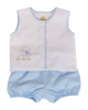 Blue Lamb Diaper Cover Set