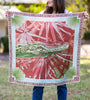 Scarf - Pink Ocmulgee Alligator Silk Scarf