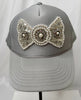 Revelry Bloom Mardi Gras Trucker Hats - Grey
