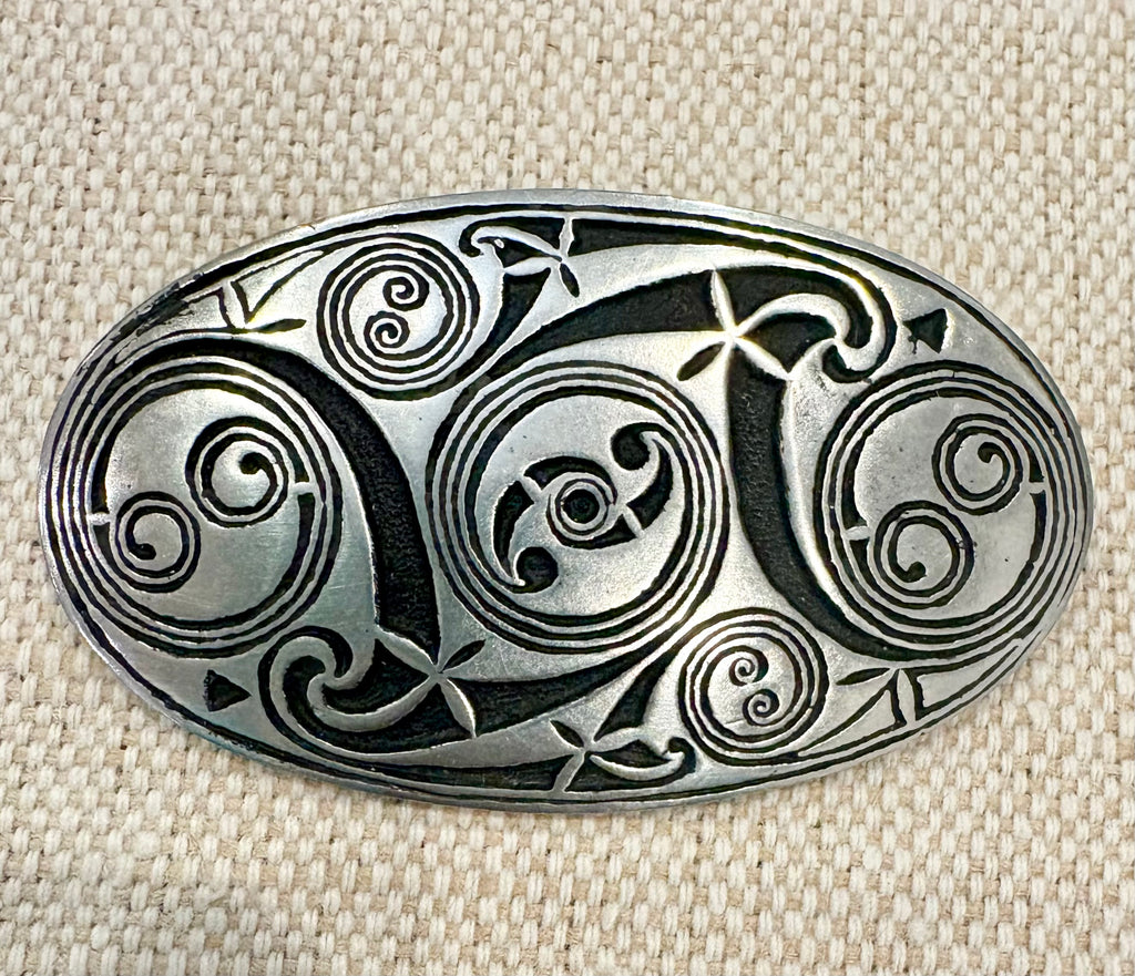 Estate Collection - Vintage St. Justin Pewter Celtic Brooches