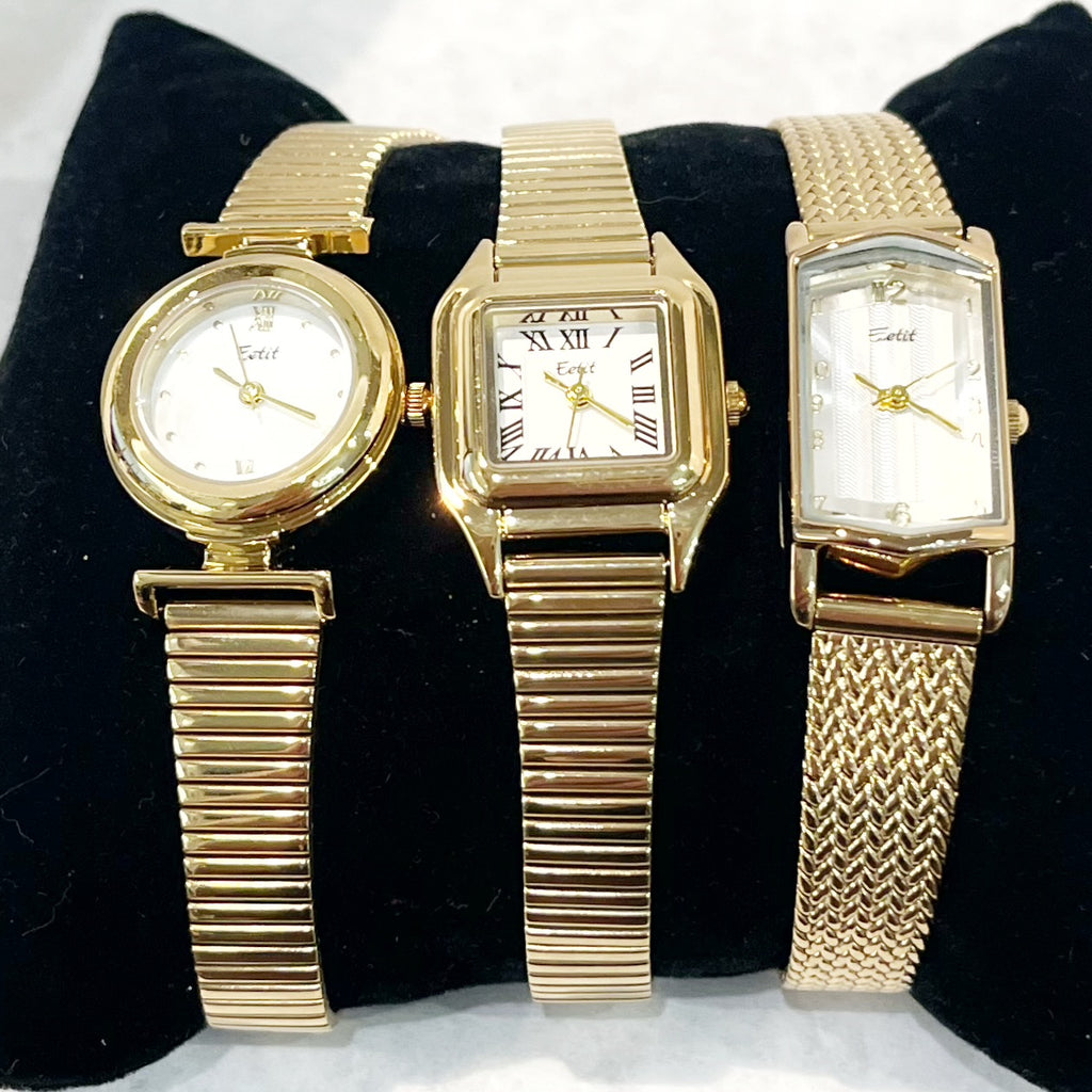 Watches - Adjustable Gold Plated Watches - 3 Styles