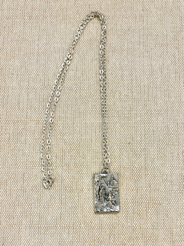 Estate Collection - Vintage Lourdes Miraculous Medal Necklace