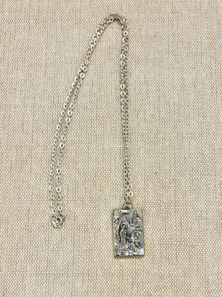 Estate Collection - Vintage Lourdes Miraculous Medal Necklace