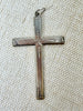 Estate Collection - Vintage Engraved Silver Plated Cross Pendant