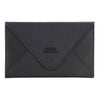 Clutch - Leather Envelope Clutch in Black