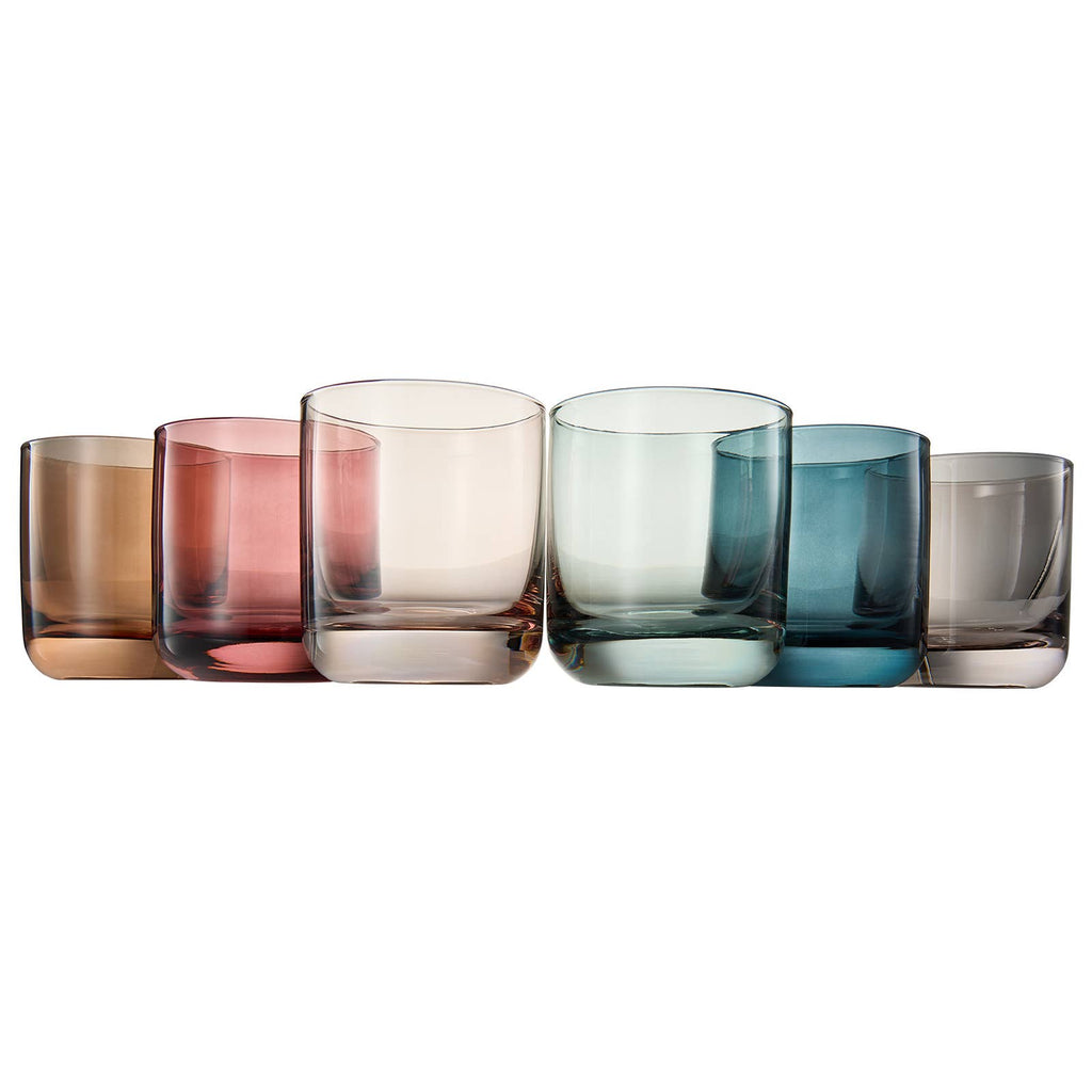 Glasses - Vintage Old-Fashioned Drinking Glasses Set of 6