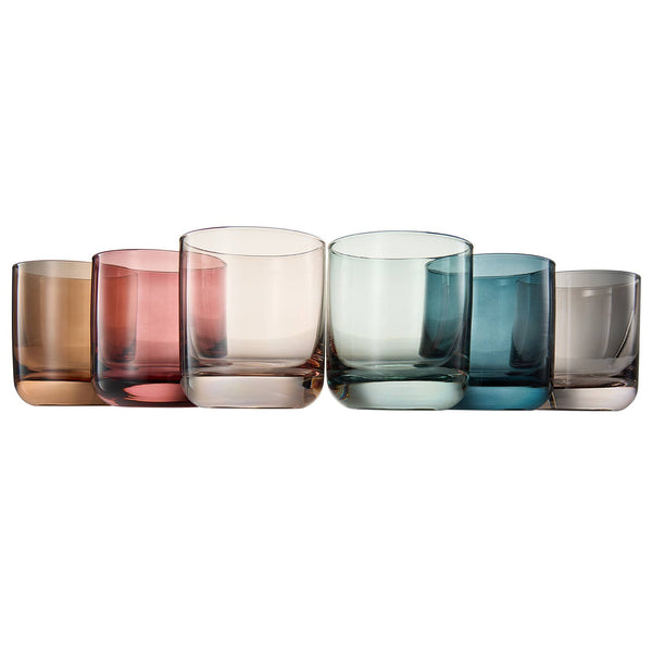 Glasses - Vintage Old-Fashioned Drinking Glasses Set of 6