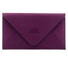 Clutch - Leather Envelope Clutch in Damson