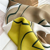 Scarf - Graffiti Mulberry Silk Scarf – Artistic & Bold Square Silk Shawl