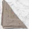 Bandana - Mini Pink Buds on Gray Bandana