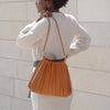 Purse - Carrie Pleated Vegan Shoulder Bag