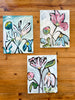 Funky Flowers by Katie Sneed Art  - 11x14
